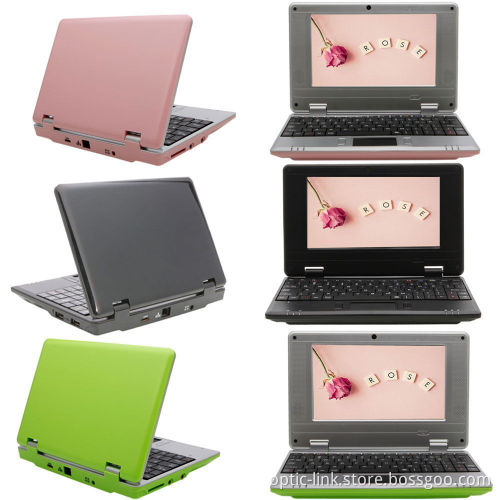 7 INCH Cheap dual core Mini laptop Netbook Notebook PC with Android 4.4 WM8880 cpu HDM Camera OPNEW 6 Colors in STOCK now
